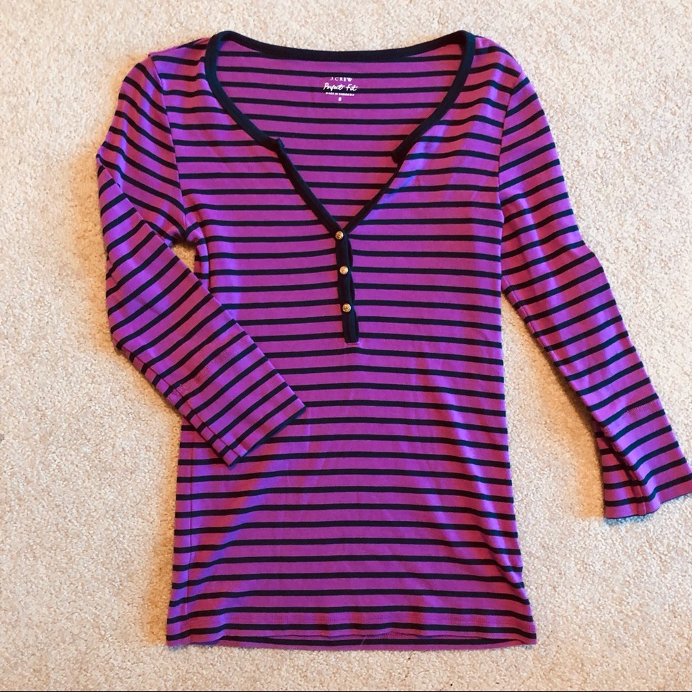Women’s 3/4 length striped top